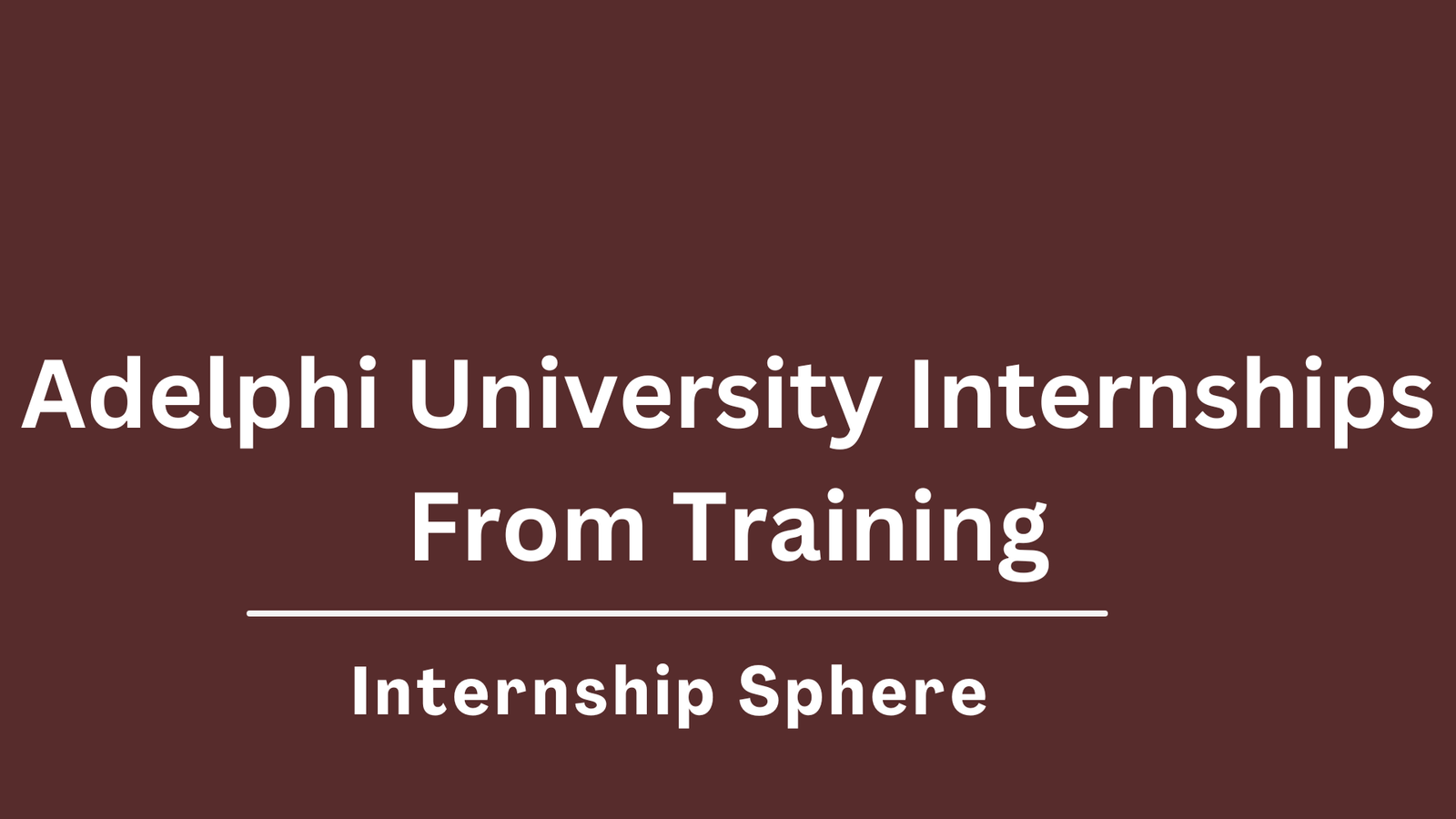 Adelphi University Internships